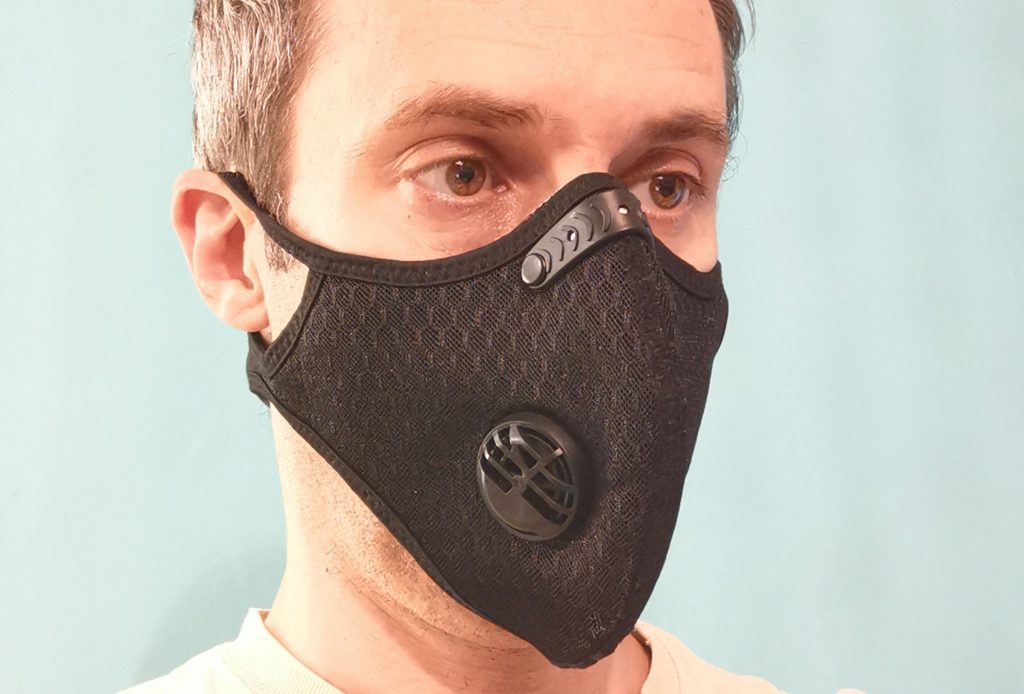 Test d'un masque à valve respiratoire - Stop aux particules